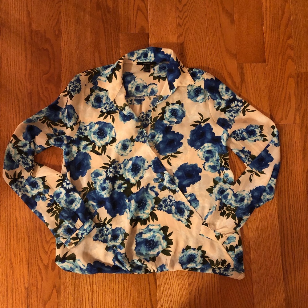 Floral surplice top